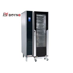 China Commercial Kitchen Cooking Equipment 20 Layers Stainless Steel Touch Screen Version Electric  Combi Oven on sale