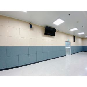 School Lobby Decorative Material Fabric Wrapped Acoustical Wall Panels Absorbing Board