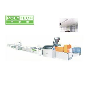 Cheap Plastic PVC Profile Machine With Conical Twin Screw Extruder For Window And Door Profile for sale