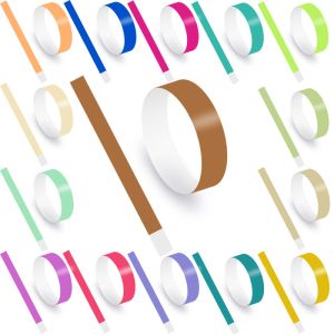 Tyvek Admission Ticket Paper Bracelet With Bar Code Qr Code Serial Number