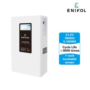 48V Solar Lithium Iron Phosphate Battery 100AH With LCD Display Touchable Screen