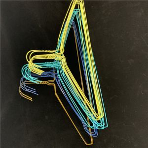 China Portable 1.9mm 40.5cm Clothes Wire Hanger Low Carbon Steel Material For Suit on sale