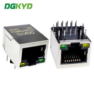 Cheap 1000BASE RJ45 Connector Network Interface Ethernet Filtering DGKYD111Q070BB1A1D for sale