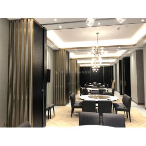 Aluminum Alloy Frame Hotel Partition Wall Customized Color Fireproof