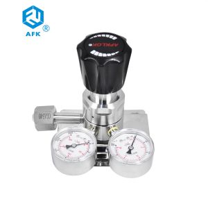 Single diaphragms Stainless Steel Nitrogen Regulator vacuum With Inlet CGA540