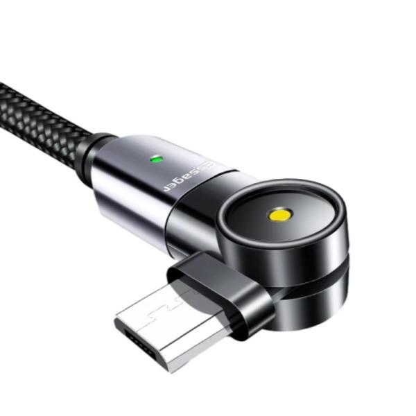 Quality Original LED USB A To C Data Cable Fast Charging 180 Rotate 3A wholesale