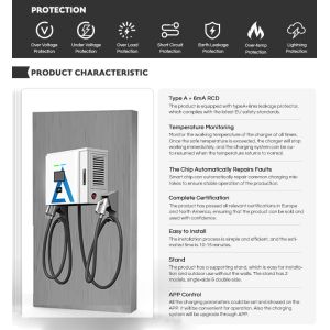 China High Power DC EV Charging Station 30KW 60KW With CCS CHAdeMO Dual Plugs on sale