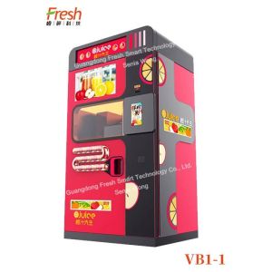 Cheap patent protection pure Orange Fresh Orange Juice Squeezing Automatic Beverage Vending Machine with extrusion system for sale