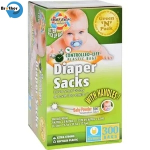 HDPE Scented Baby Diaper Bags Odor-Neutralizing Leak-Proof Disposable Bags for