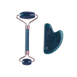 Double Head Face Jade Roller 36g 18g Gua Sha Jade Roller Set Free Sample