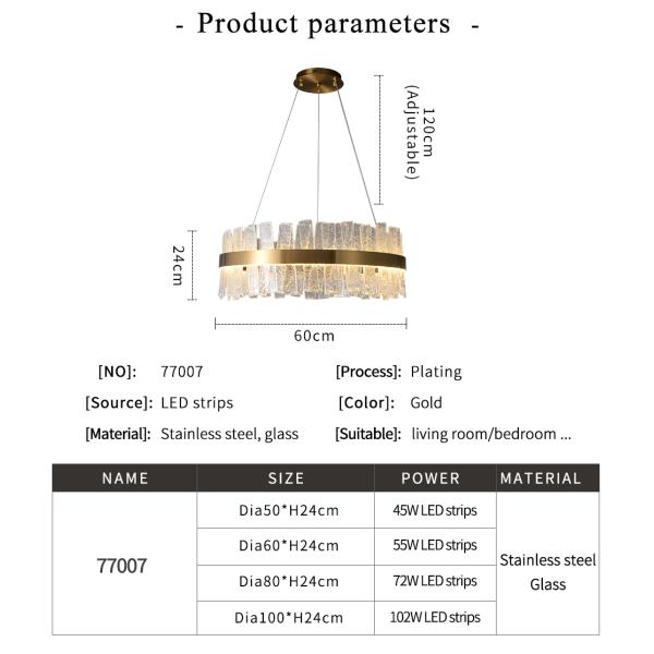 Led chandelier Living room chandeliers rectangular Kitchen fixture frosted matte glass entryway chandelier(WH-CY-195)
