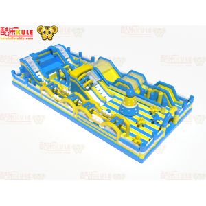 Big Circle Obstacles With Slides Inflatable jumping playground