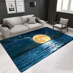 China scenic pattern modern home Area Rug floor carpet living room carpet customized size on sale