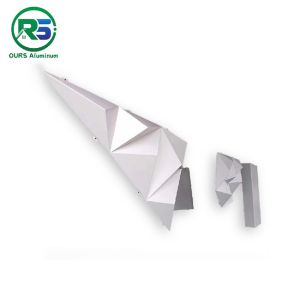 China White Shaped PVDF Art Deco Wall Panels Exterior Building Decoration on sale