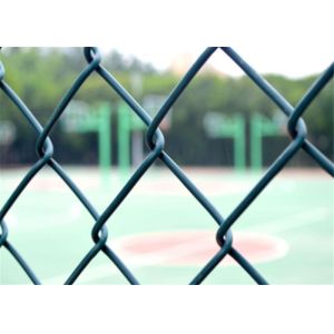 Galvanized Steel Wire Chain Link Woven Fence Fabric 11 Gauge With 30 Meters
