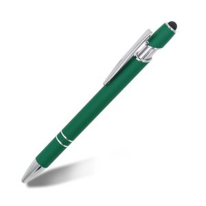 Classical Touchscreen Metal Press Ballpoint Pen Click Stylus Tip Aluminium Ball