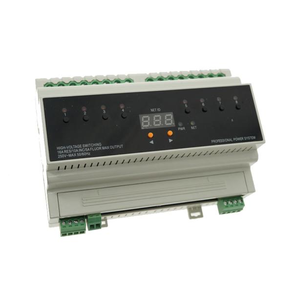 Quality RS-485 Intelliegent System Lighting Control Module With 8 Channels Execution wholesale
