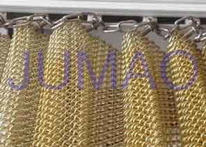 Quality Customized Size Metal Mesh Curtains High Strength Interior Partition Solutions wholesale