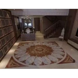 Marble Stone Polished of the Waterjet Patterns Flooring Tiles,Waterjet Tile