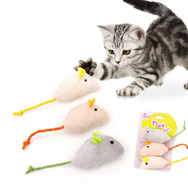 Cheap Plush Catnip Mouse Cat Toy for Interactive Indoor Cats Kitten Play Popular Style and Interactive Function for sale