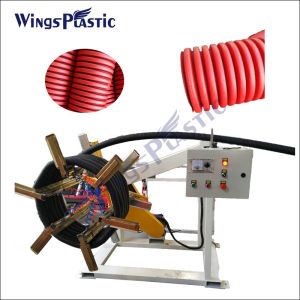 Pe Double Wall Spiral Corrugated SWC Pipe Hose Extrusion Making Machine