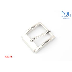 Casual Zinc Alloy Metal Belt Buckle Nickle Color Plating With Lacquer For Belt