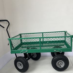 China Four-wheel Fire Wood Cart Heavy Duty Garden Cart for Heavy Load Firewood Transport on sale