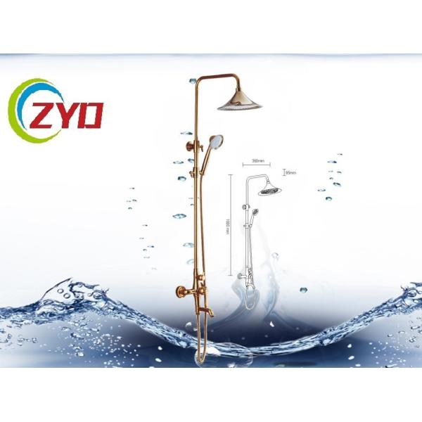 Quality Brass Bathroom Shower Sets With Adjustable Shower Hand Holder Mounted wholesale