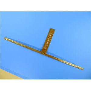 2-Layer Flex Printed Circuit Board (FPCB) Built on Polyimide for Microstrip