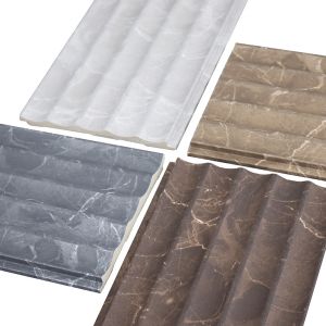 3D Styrofoam EPS Foam Wall Panel with PVC Foam Board Veneer and PS Wall Cladding