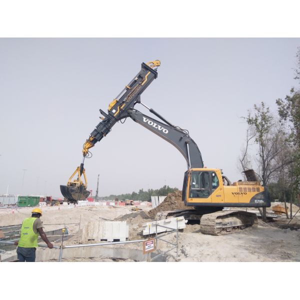 1.2m3 Bucket Capacity Telescopic Clamshell Arm Ideal for Heavy-Duty Excavators