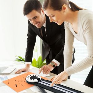 Manual 12 In 1 Mini Paper Trimmer Safe ABS Multifunctional DIY Hand Tool for