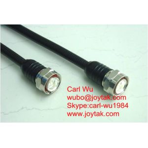 Cheap China manufacturer Impedance 50ohm DIN 7/16 male solder type connector with 1/2 superflex cable Low PIM VSWR 1.15 for sale
