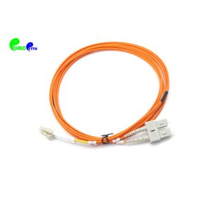 5M Fiber Optic Patch Cables LC PC To SC PC Duplex LSZH Orange Multimode MM