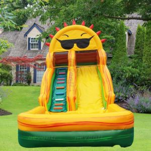 2024 Inflatable Water Slide Ocean Theme with PVC Material and Accessory Packing