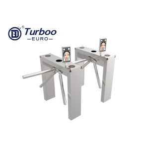 Security Electronic Tripod Turnstile Gate RFID System For Supermarket Entrance