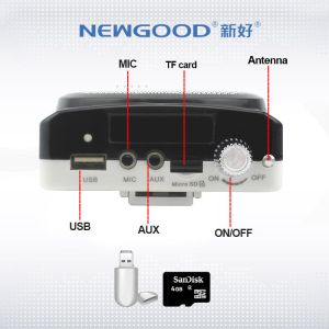 AUX port wireless and wired digital amplifier speaker for Parkinson’s, MS,