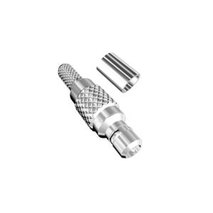 PCB Panel Mount MMCX RF Connector Brass Material Crimp Bulkhead Connector