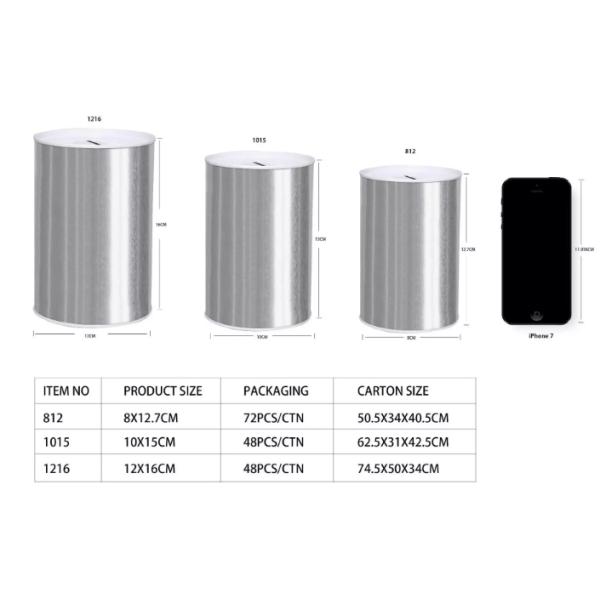 0.2mm Thickness Tin Can Piggy Bank With Unicorn Kids Gift Saving Money Box