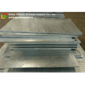 Cheap 3mm Chequer Plate Heavy Duty Floor Grates , Stainless Steel Bar Grating High Strength for sale