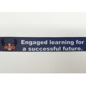 Flat personalized printed funny polyester lanyards with customized logo