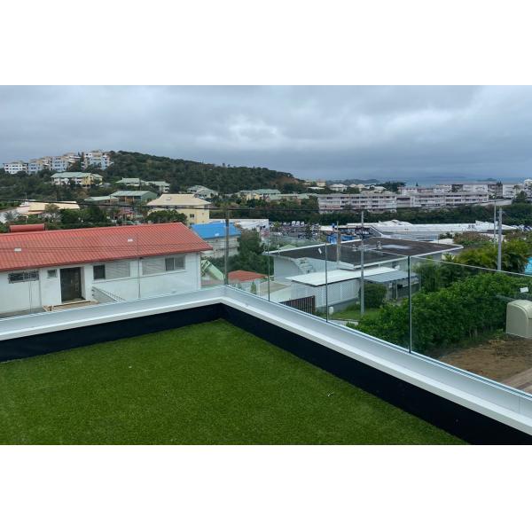 Quality SGCC Tempered Glass U Channel Glass Railing with LED Light and Stable Structure for Modern Balcony Design wholesale