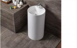 China One Piece Pedestal Wash Basin Face 20 22 24 Inch Wash Basin Easy Clean on sale