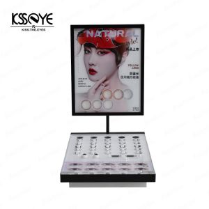 Personalised Counter Top Contact Lens Accessories Holder Display Case