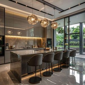 Modern Italy Lacquer Kitchen Cabinets Complete Sets - Smart Storage Units With