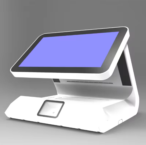 Android Desktop Dual-screen Cash Register Screen with 80mm Printer and Scanner
