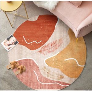 Cartoon Feather And Elsa Pattern Carpet Living Room / Hotel Carpet