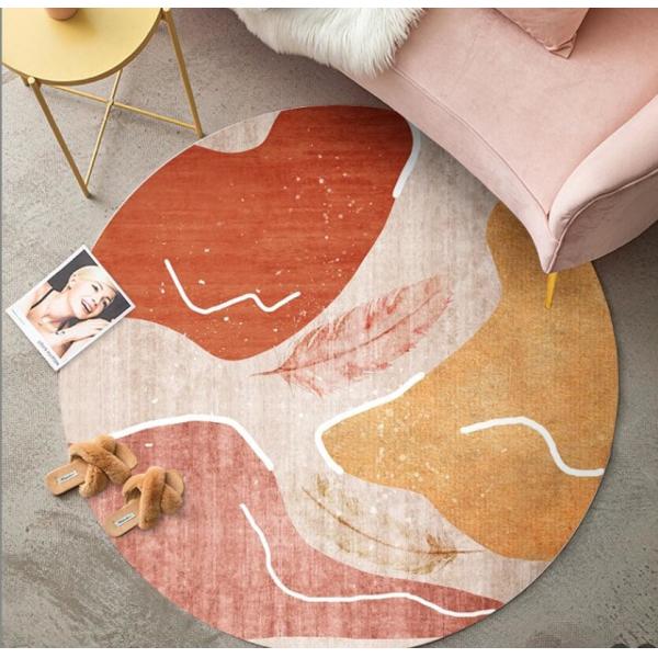 Quality Cartoon Feather And Elsa Pattern Carpet Living Room / Hotel Carpet wholesale