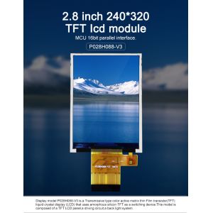 High Resolution 240x320 65k Touch Digital Lcd Panel Polcd Long Life
