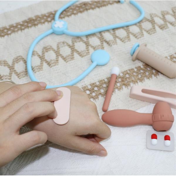 ODM Baby Silicone Toys Eco-Friendly MOQ 100 BPA Free Kids Silicone Doctor Kit